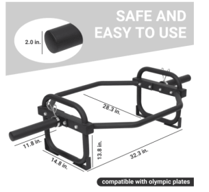 Only Self Pickup--Olympic 2-inch Hex Weightlifting Sets For Strength Training, 500 Lb. Load Capacity, Safety Clips, Home Gym Equipment For Should (Color: Black)